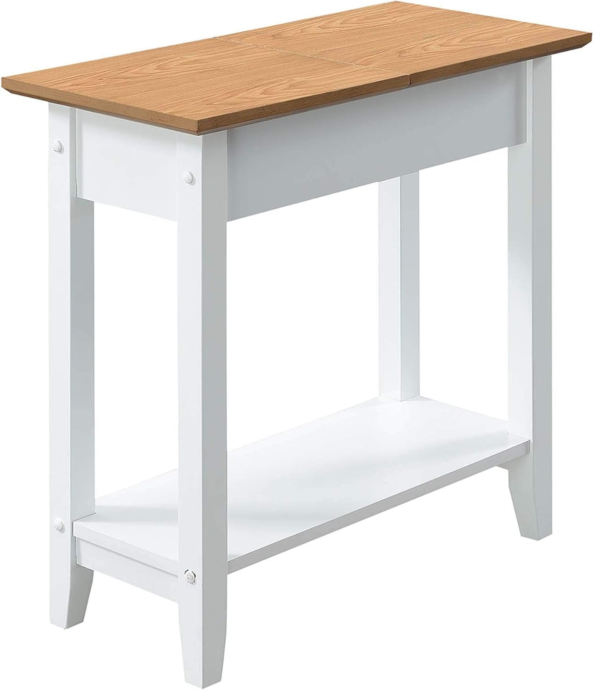 Espresso Flip Top End Table with Shelf N542061