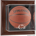 Brown Framed Wall-Mountable Basketball Display Case K524