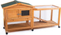 Rabbit Hutch with Waterproof Roof and Pull Out Trays H67613