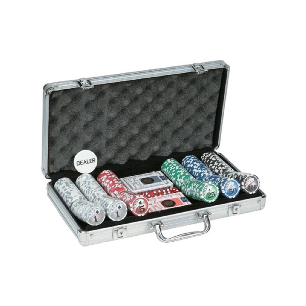 300 Piece Poker Chips in Aluminum Case F58775