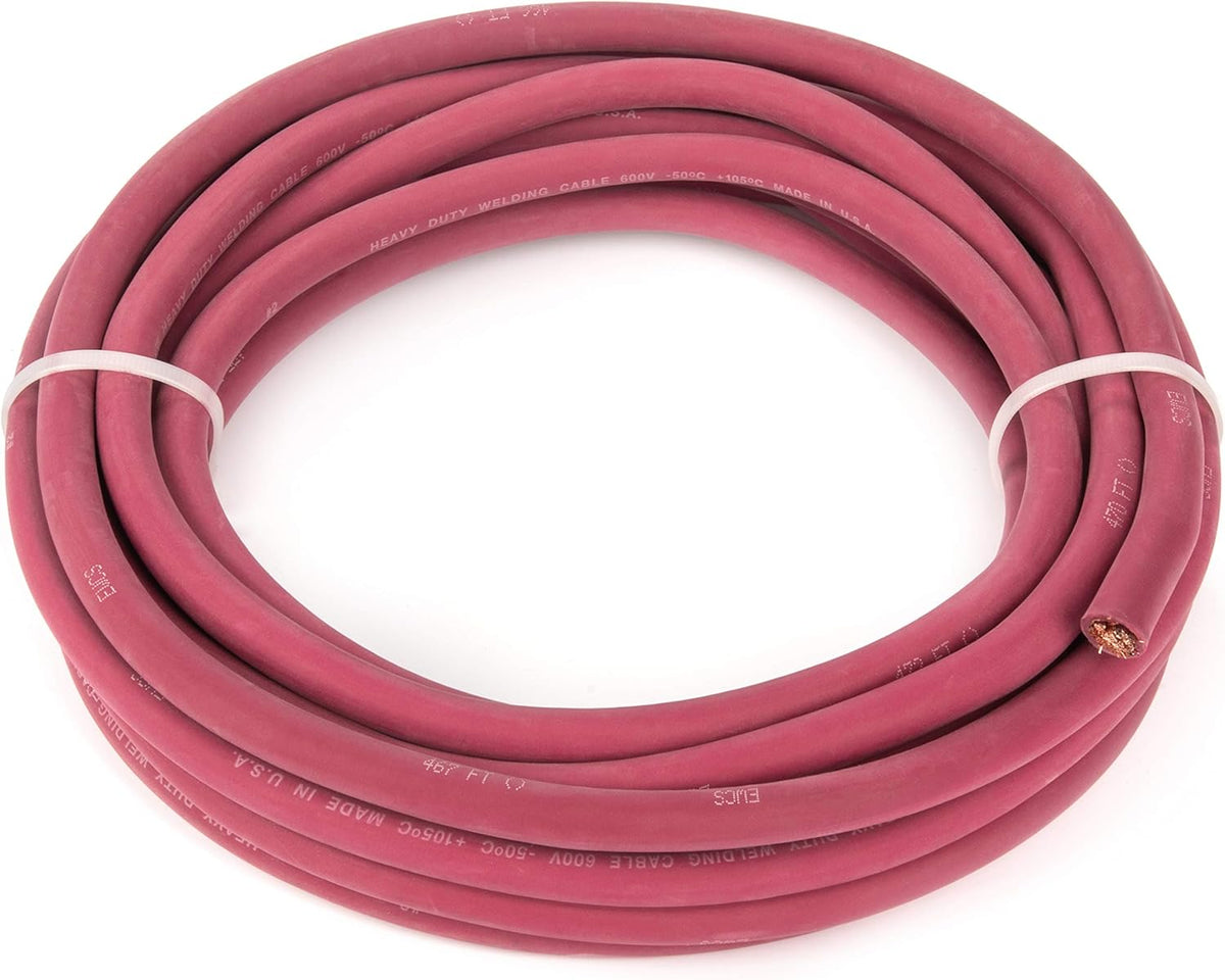 Black 20 Feet Pack of 2 Welding Cable I77254