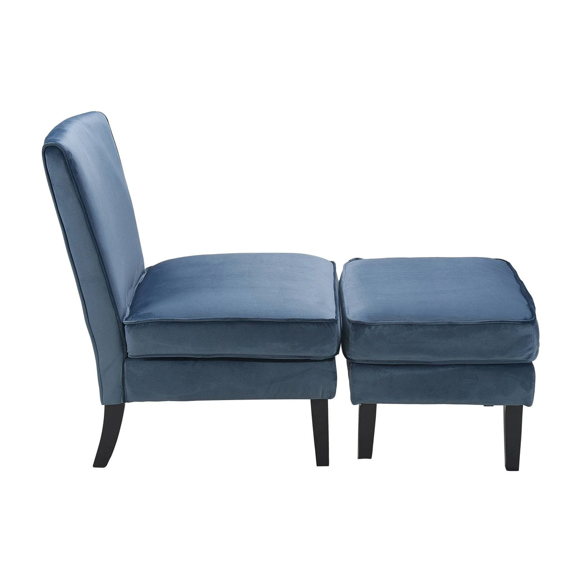 Cobalt Chair with Ottoman N994