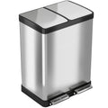 16 Gallon Stainless Steel Step Trash Can B6950