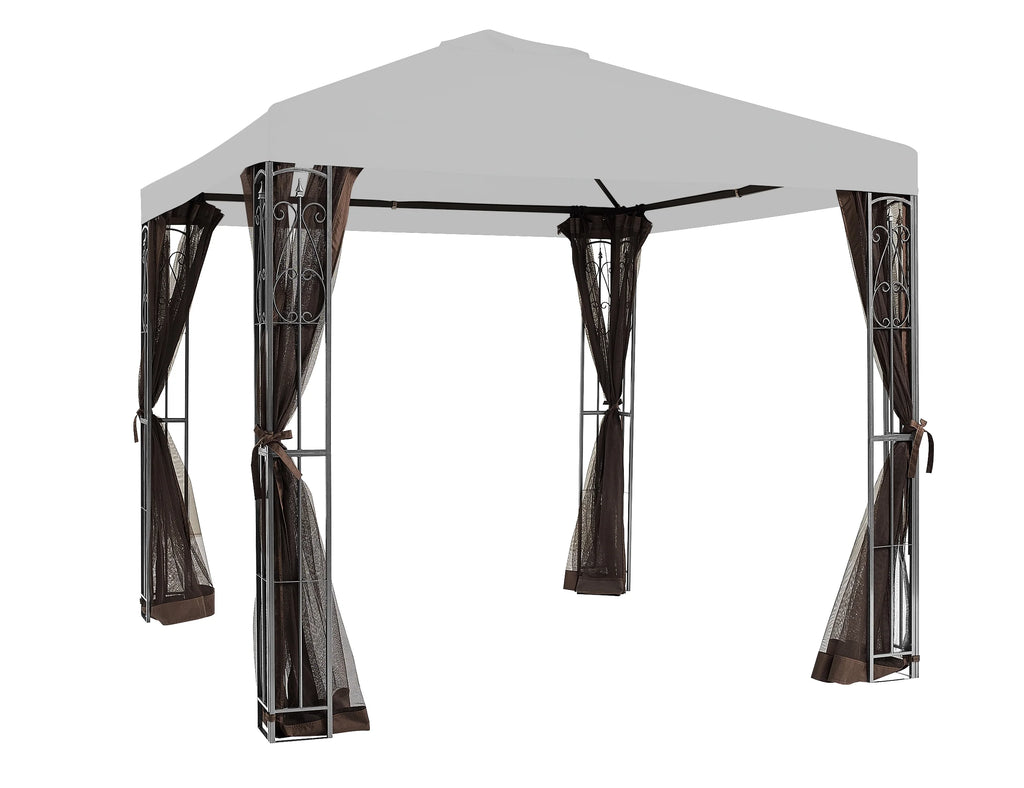 8' x 8' Gazebo Mosquito Netting R5433