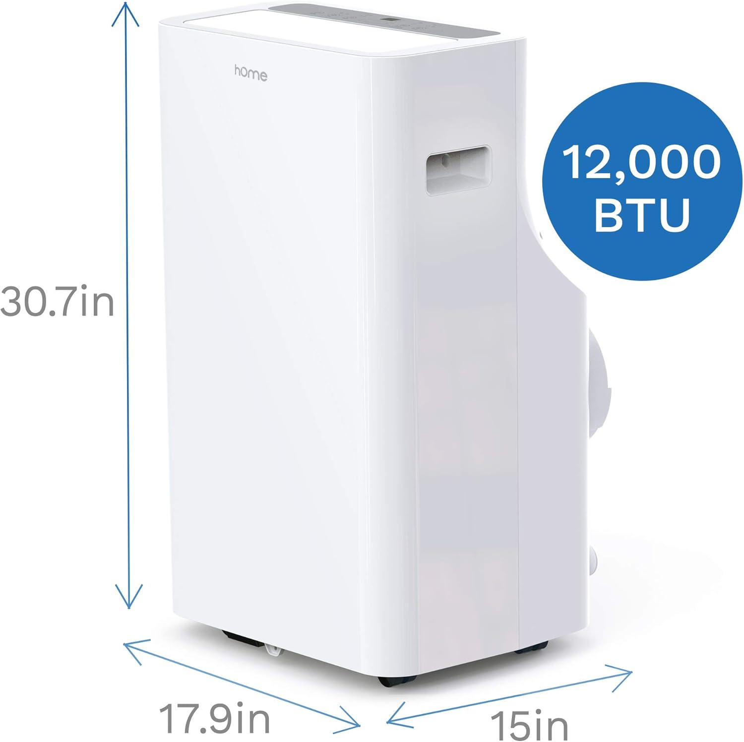12000 BTU Portable Air Conditioner with Wheels and Remote Control H3542