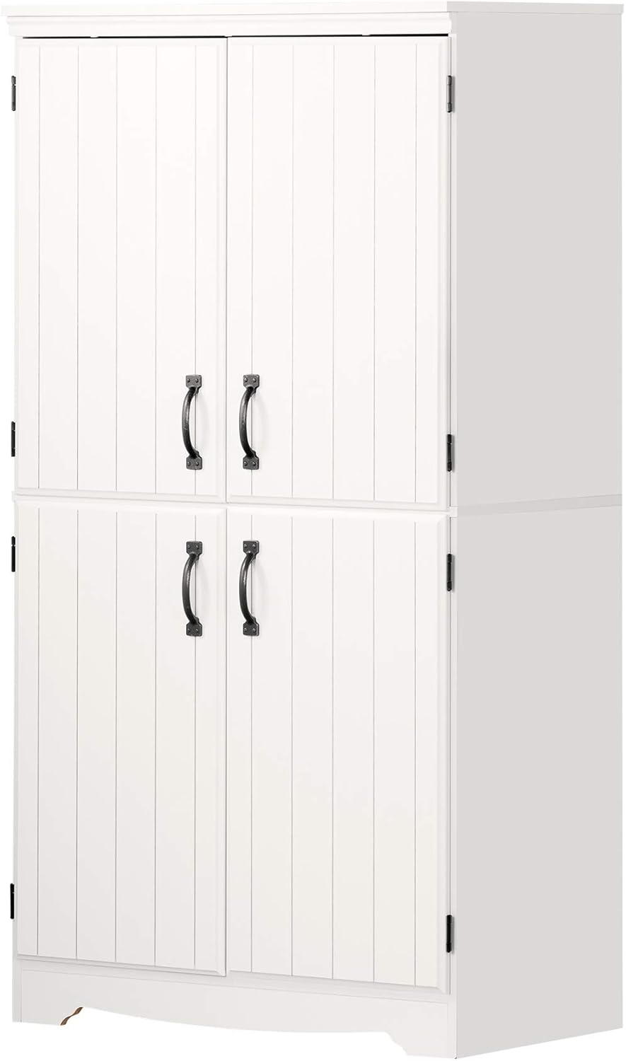 Pure White 4-Door Storage Cabinet Z798
