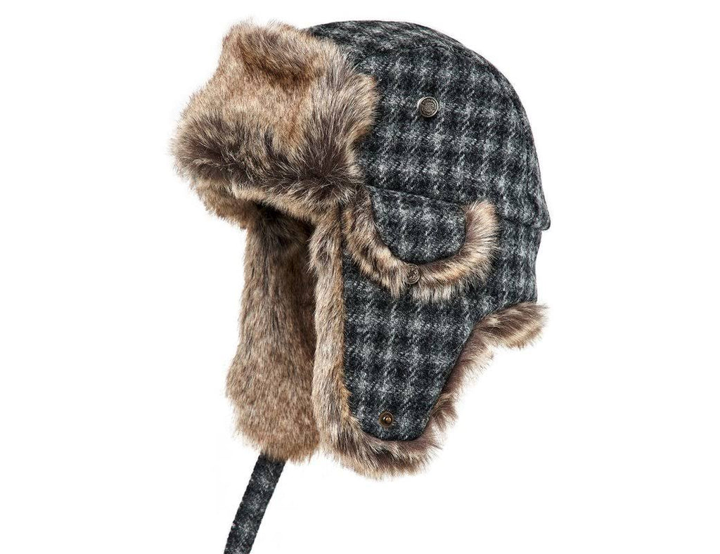 Gray Houndstooth Cap L235244