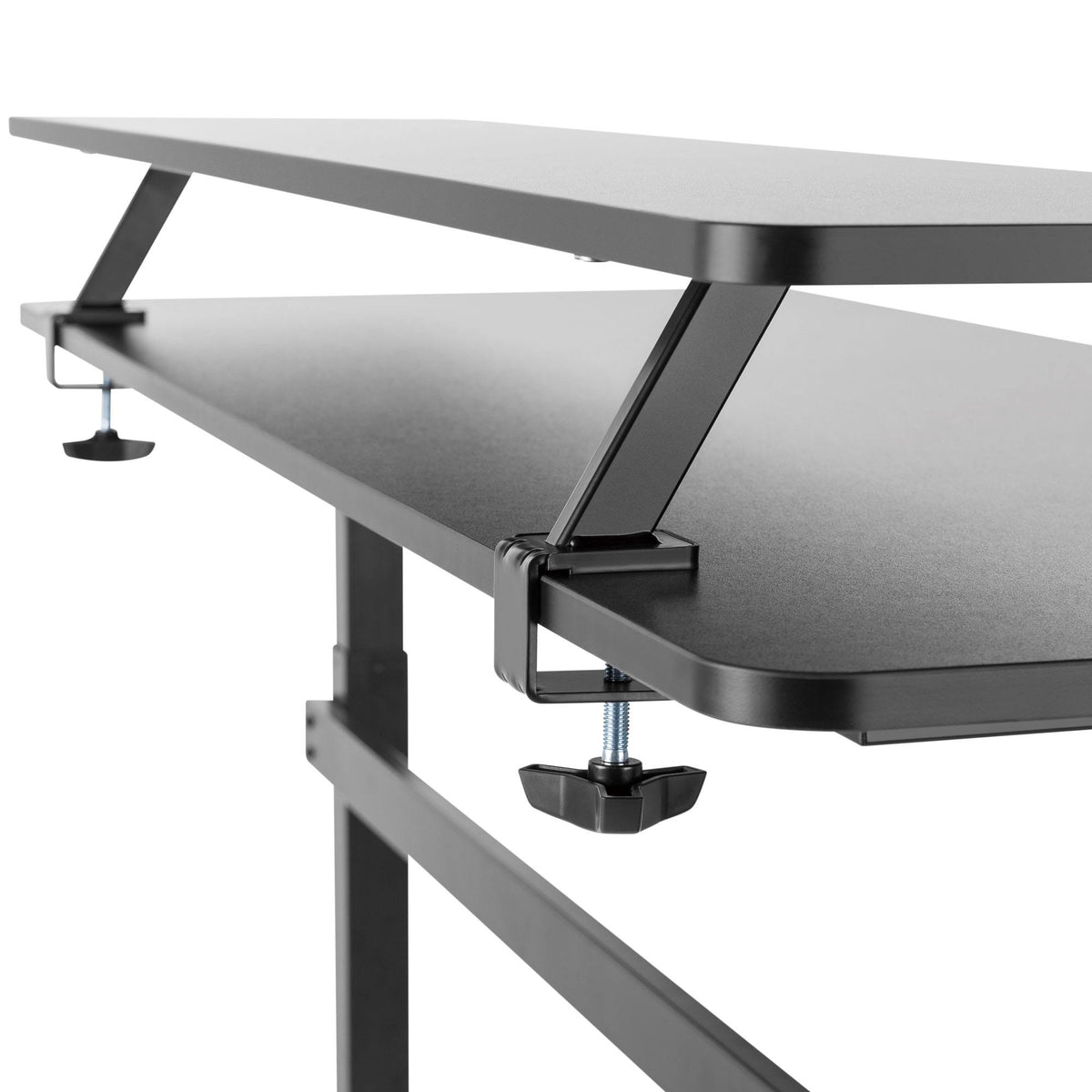 Crank Height Adjustable Standing Desk with Attachable Shelf Y9022