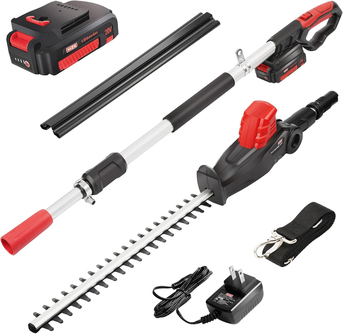 20V 21.3" Cordless Pole Hedge Trimmer with Steel Blade T4119