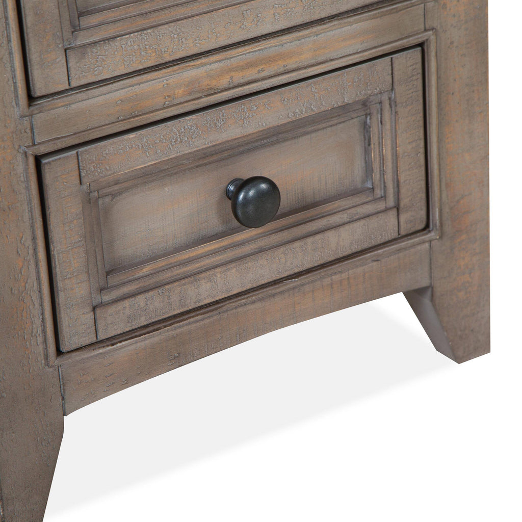 Dovetail Grey Chairside End Table U55245