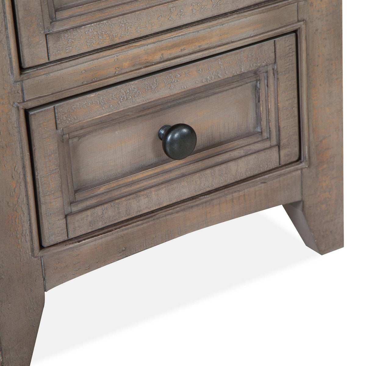 Dovetail Grey Chairside End Table U55245