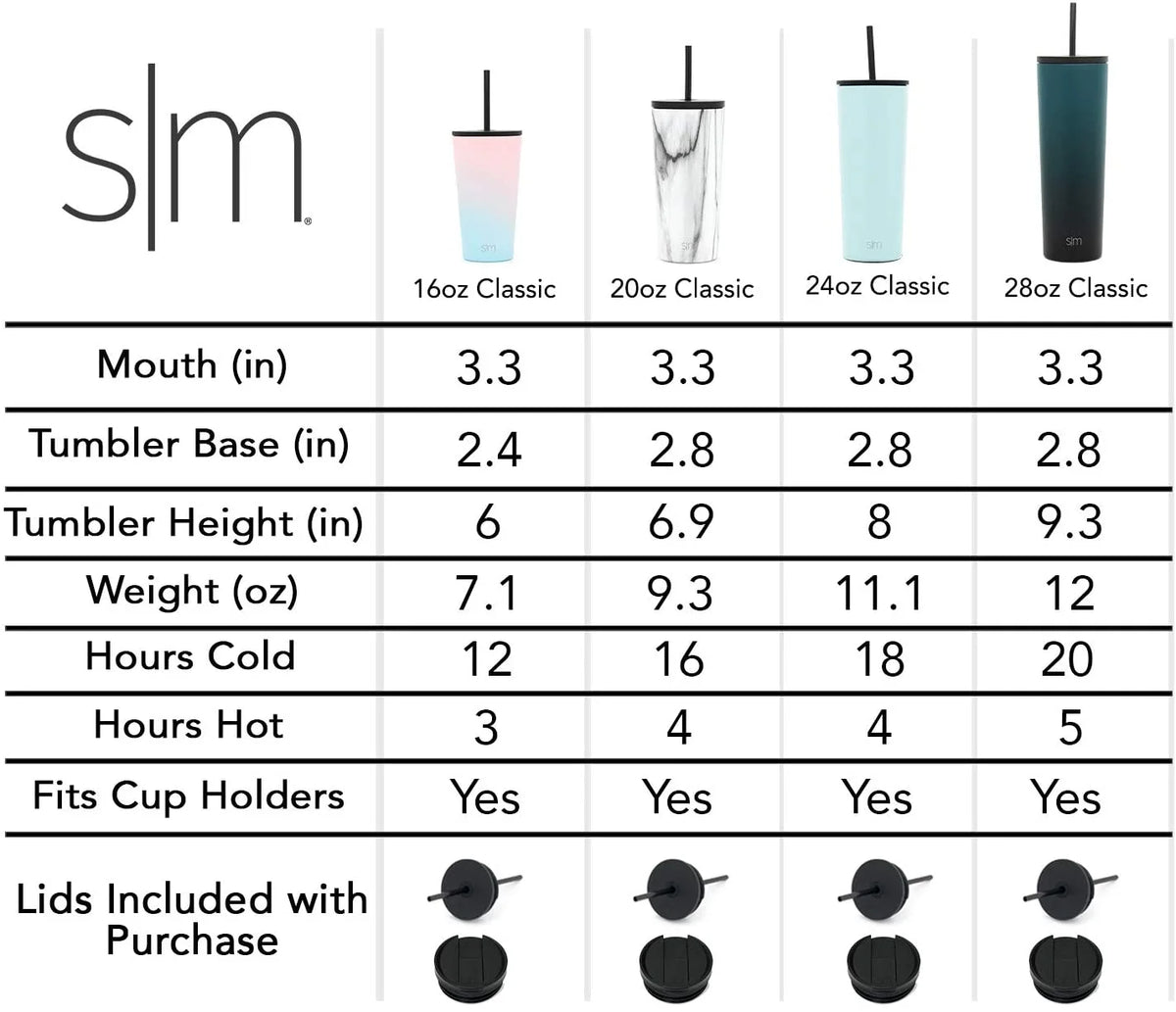 24oz Midnight Black Insulated Tumbler M69029