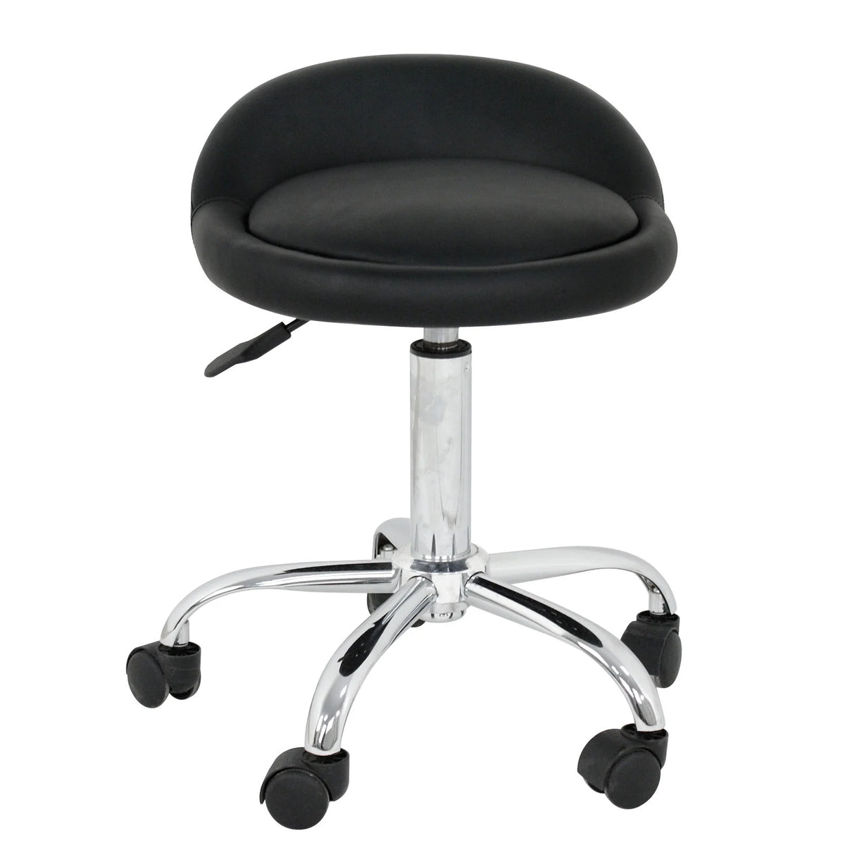 Set of Two Swivel Salon Stool Chair, Black H82235