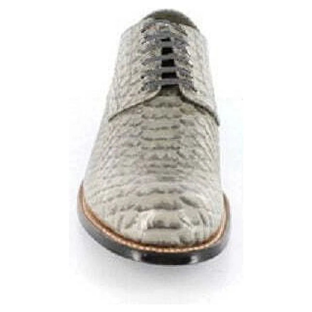 Gray Anaconda Print Leather Shoe C83290