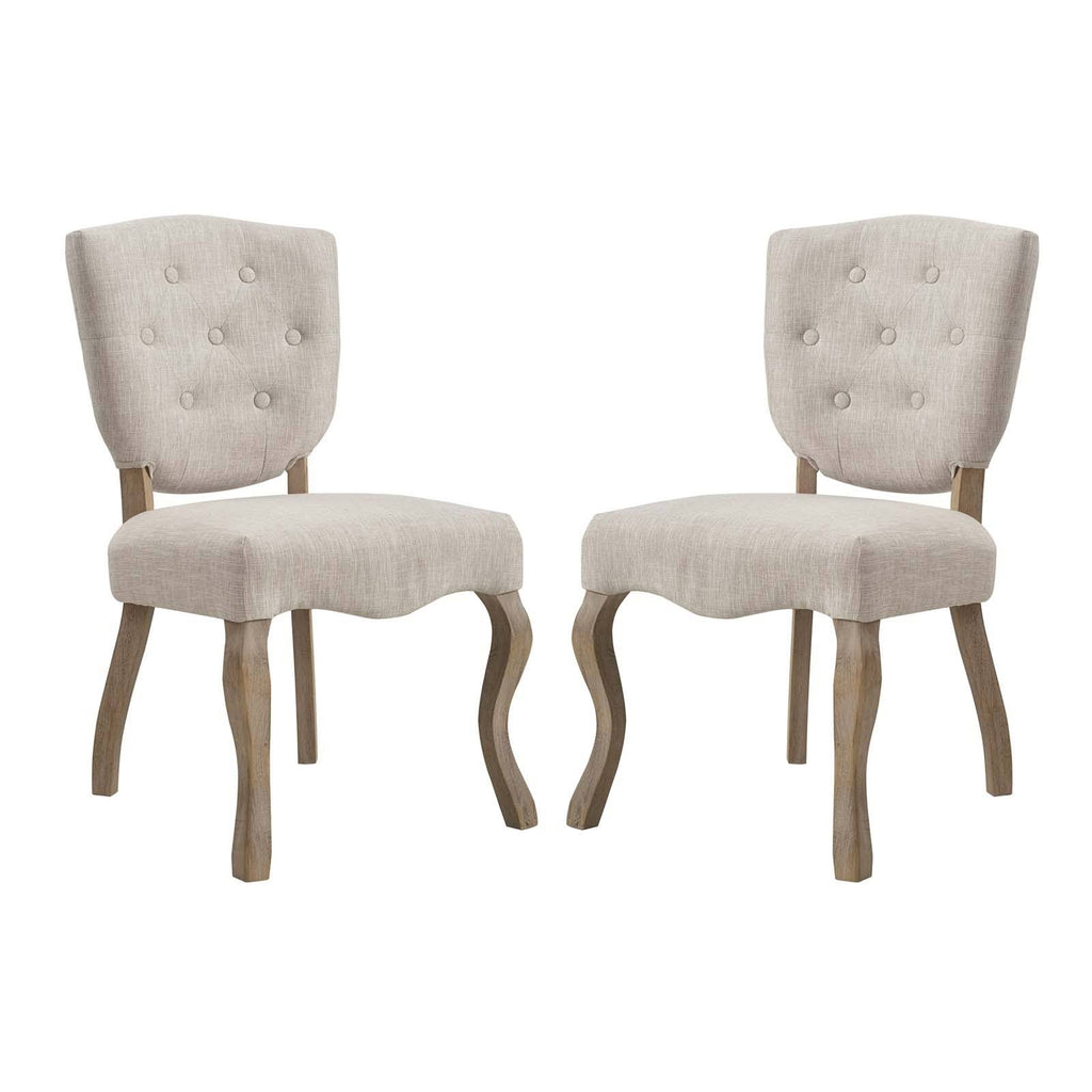 Beige Dining Side Chair Set of 2 B84262