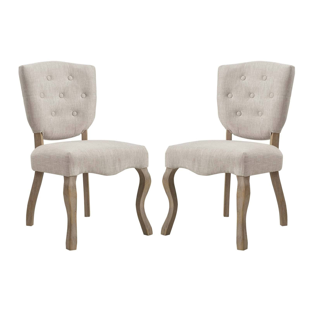 Beige Dining Side Chair Set of 2 B84262