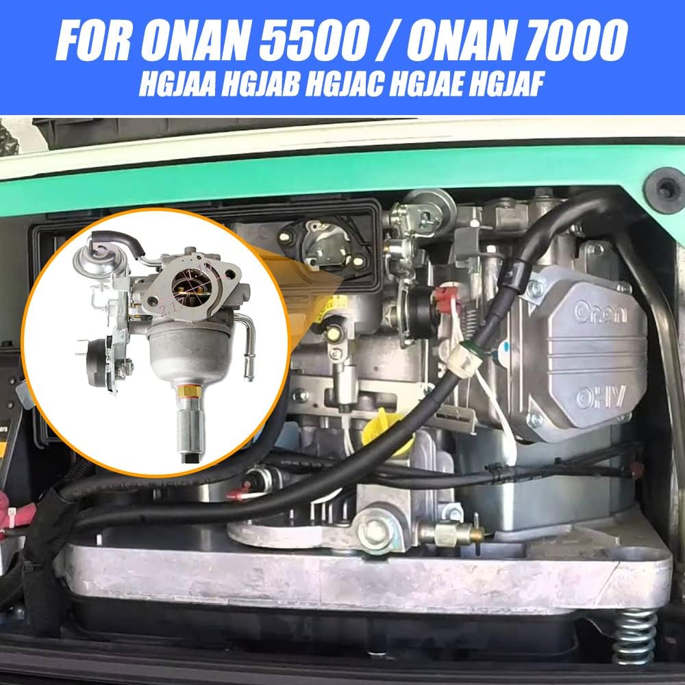 Carburetor Kit for Onan QG 5500 7000 Marquis Gold RV Generator, Pack of 2 K303