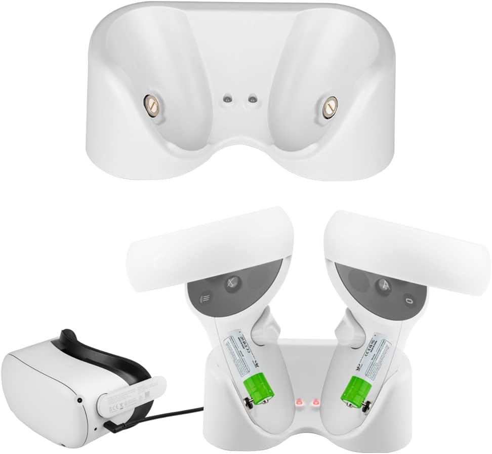 Oculus Quest 2 Charger Dock Station with 2 Rechargeable Batteries T818