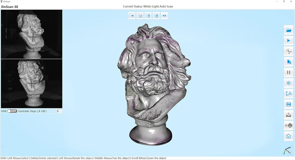 Desktop 3D Scanner, 0.1 mm Accuracy, 8s Scan Speed U3511