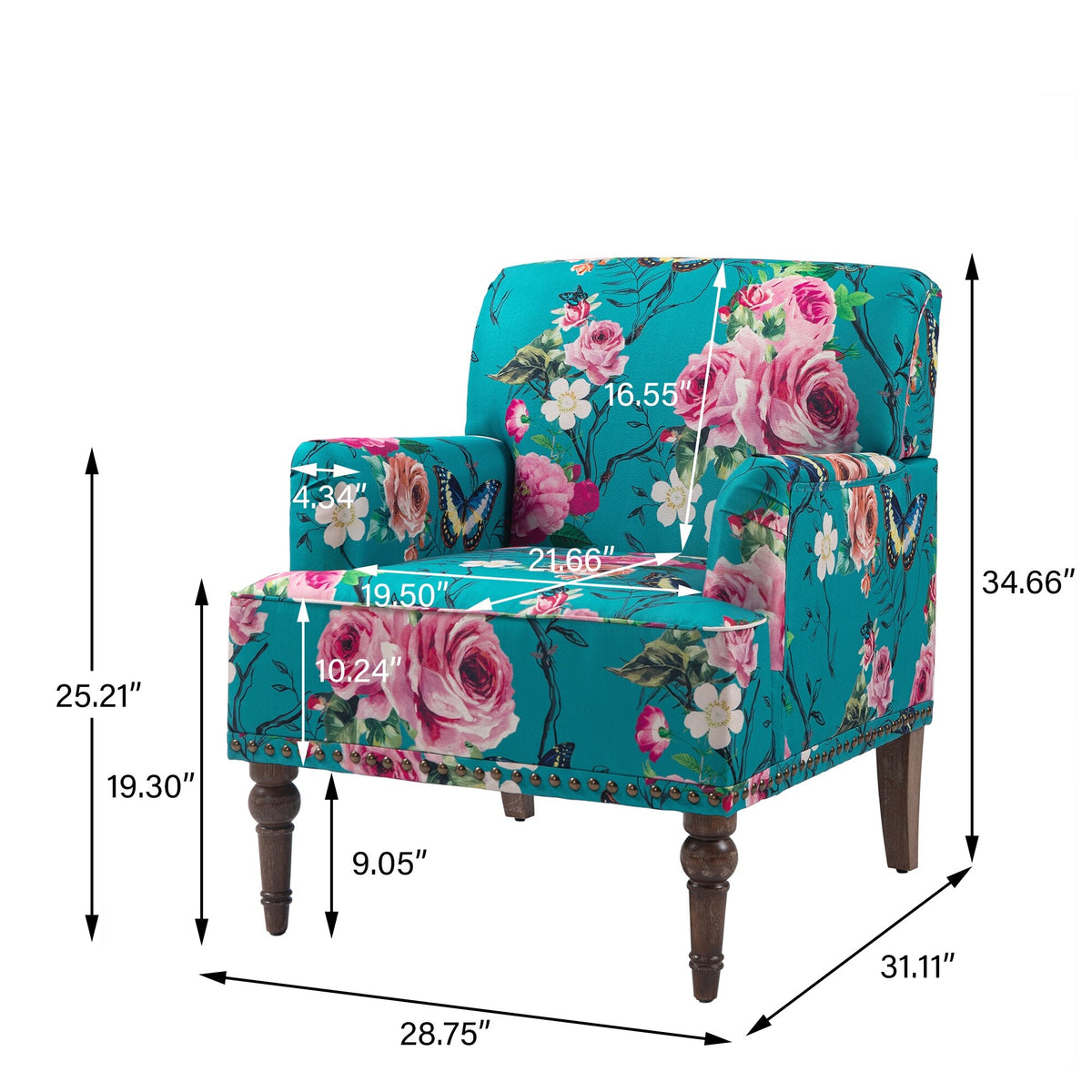 Upholstered Stripe Accent Chair Q478377