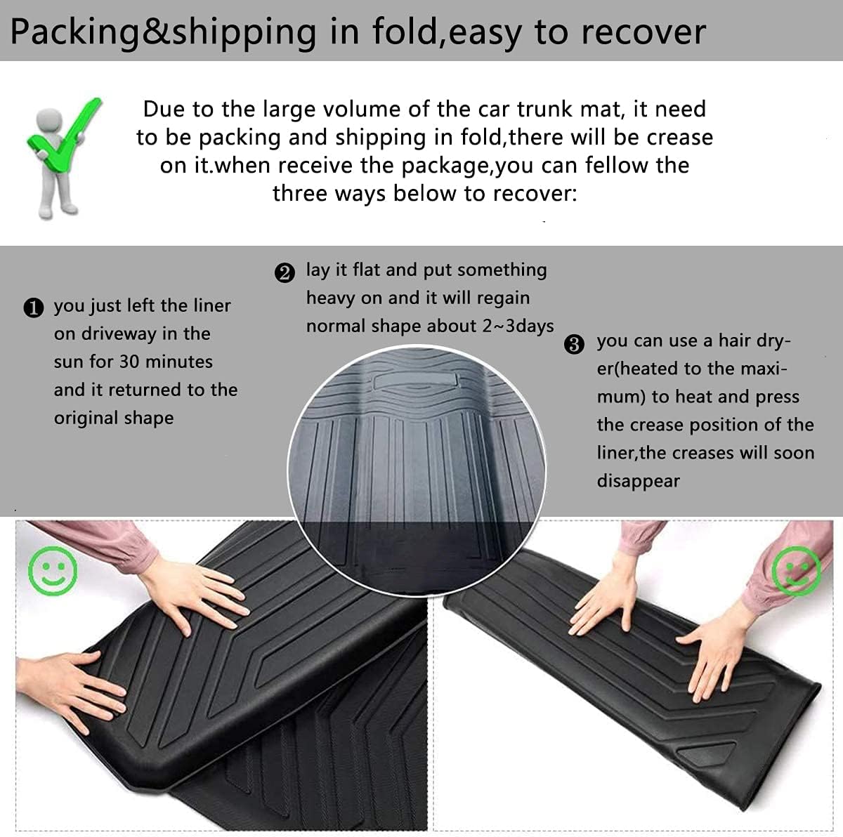 Cargo Liner Floor Mats for Jeep Wrangler JL 4 Door Z68681