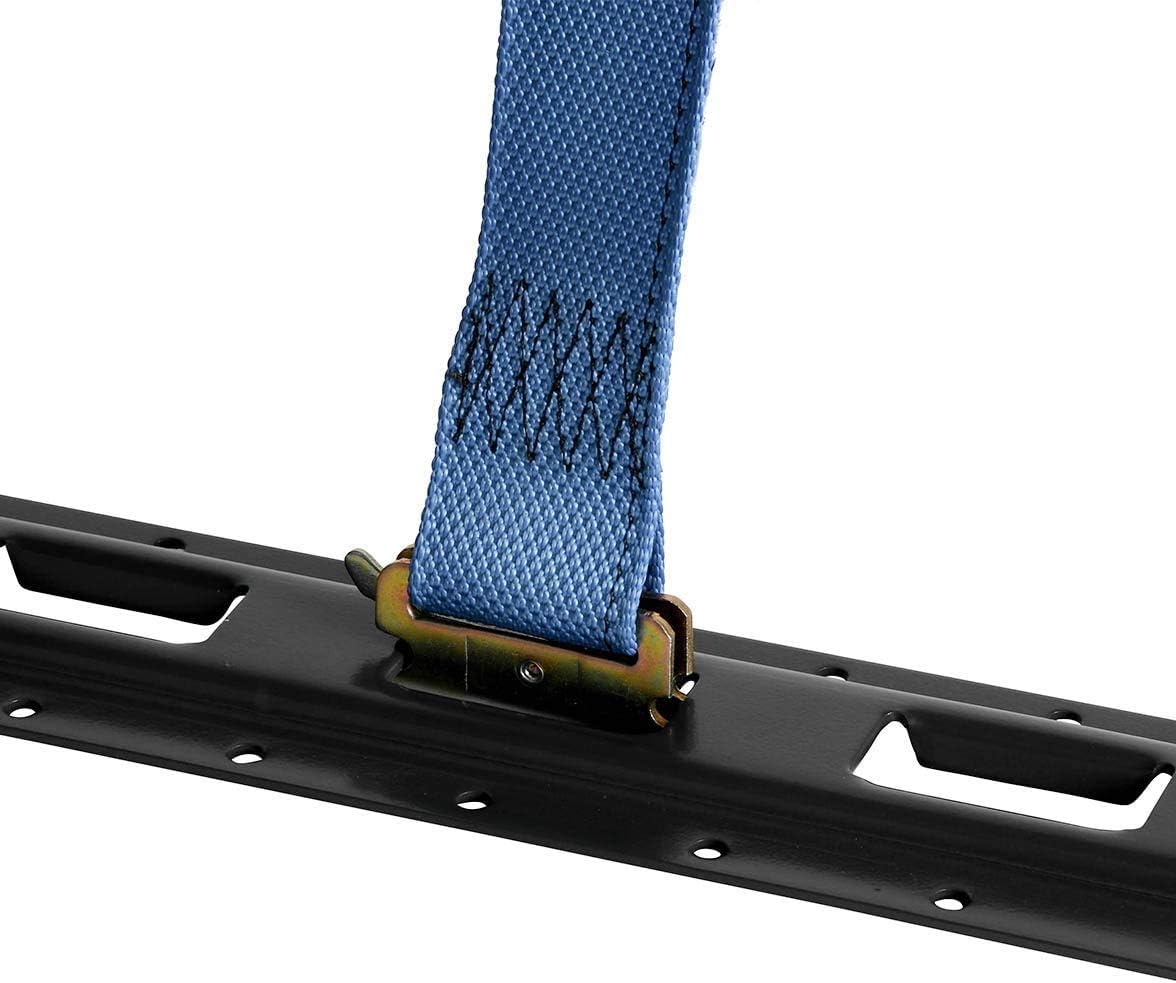 Black Powder Coated Steel E Track Tie-Down Rail P8953