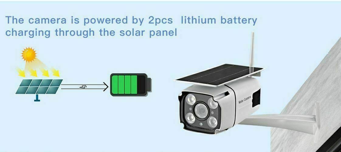 Solar Powered Wireless WiFi Security Camera G8687