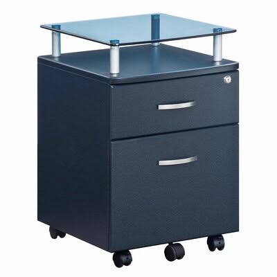 2 Drawer Mobile File Cabinet A9082