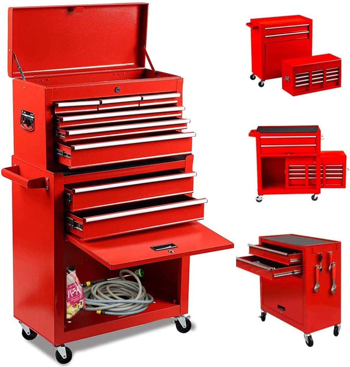 Blue 8-Drawer Rolling Tool Chest with Lock G9494