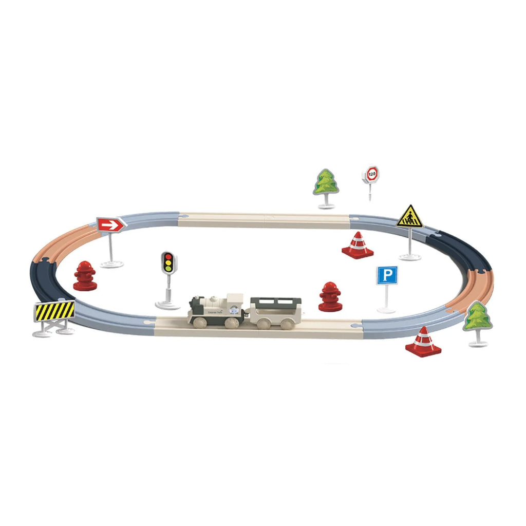 30pcs Puzzle Train Tracks Set C28486