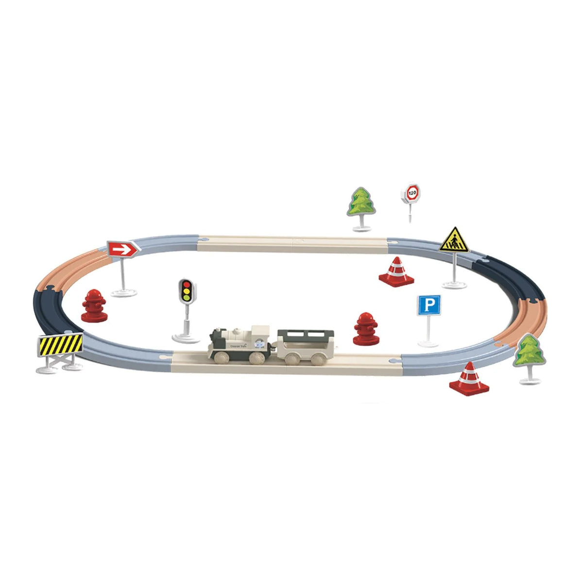 30pcs Puzzle Train Tracks Set C28486