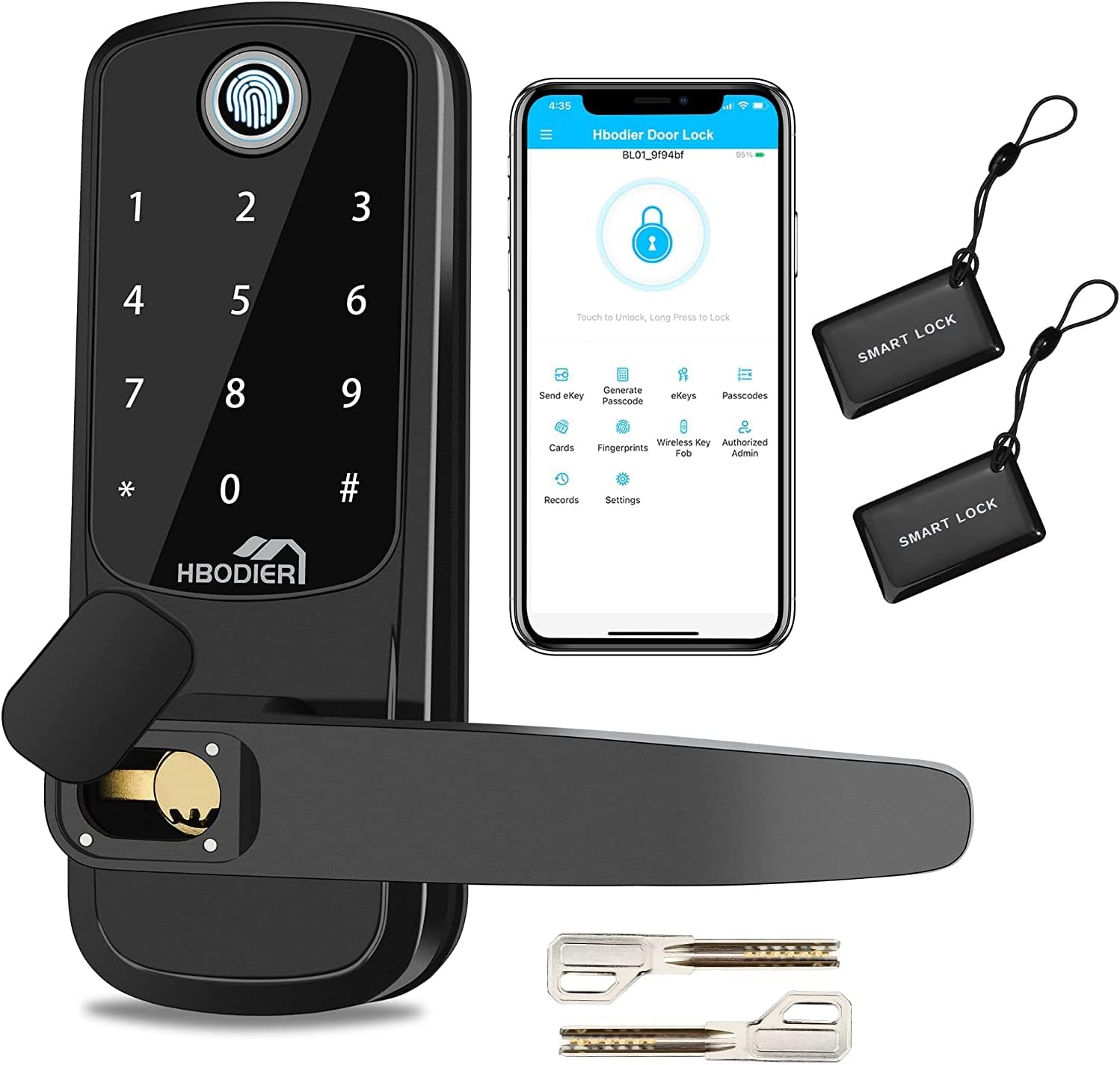 Keyless Entry Smart Door Lock with Keypads A849