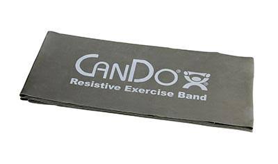 Low Powder Exercise Band - Box of 30, 5& Length - Set of 5 (Yellow - Black) E4440