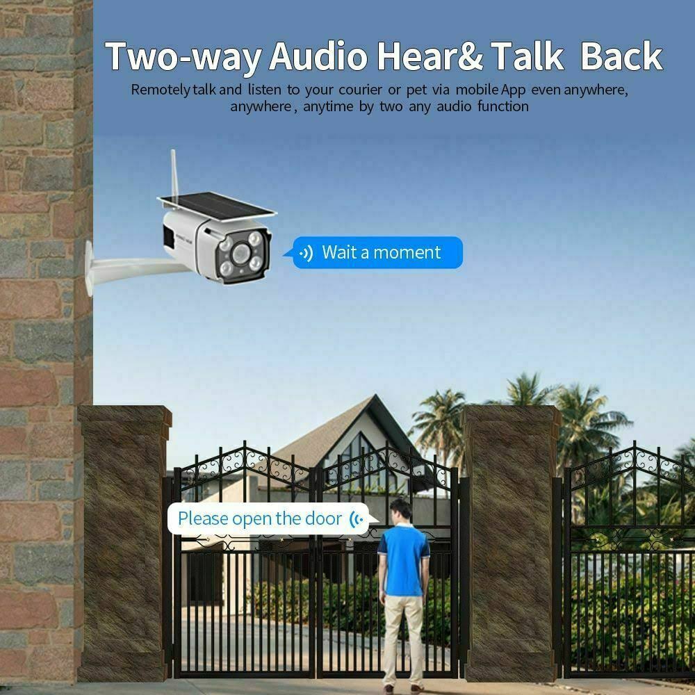 Solar Powered Wireless WiFi Security Camera G8687
