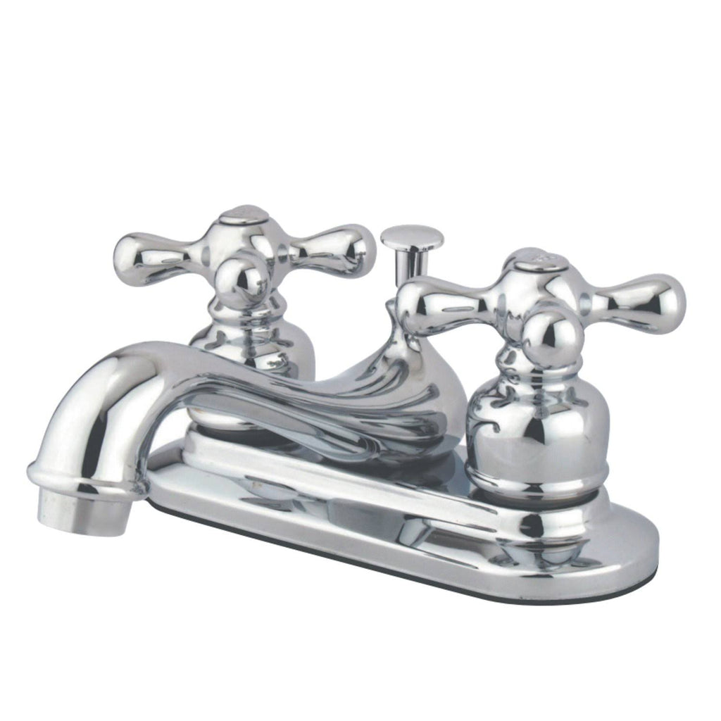 Chrome Centerset Lavatory Faucet with Cross Handles U7416