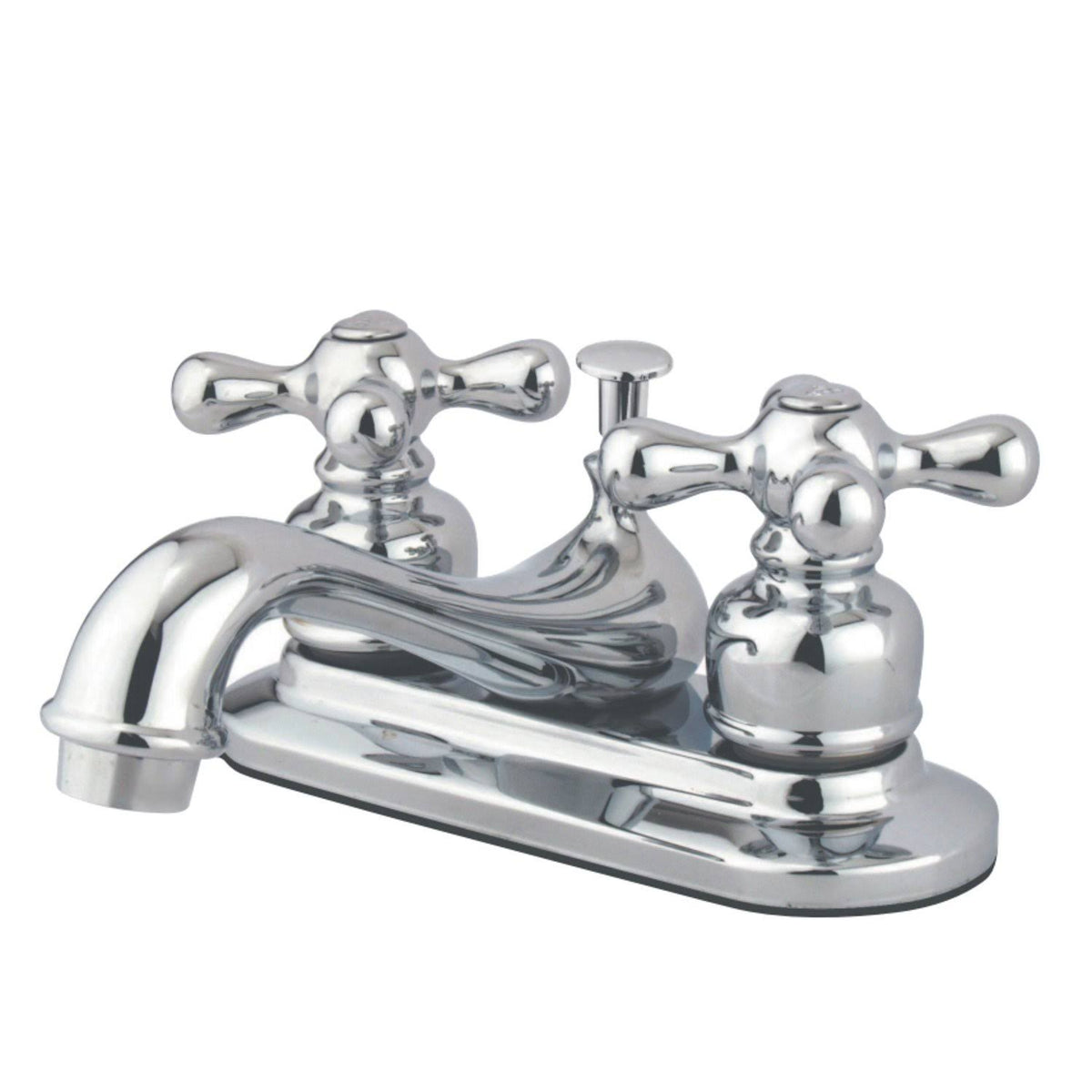 Chrome Centerset Lavatory Faucet with Cross Handles U7416