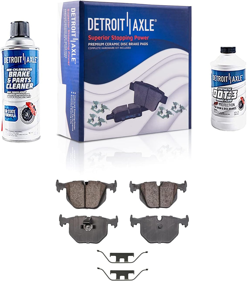 Rear Drilled and Slotted Disc Rotors Brake Pads V370