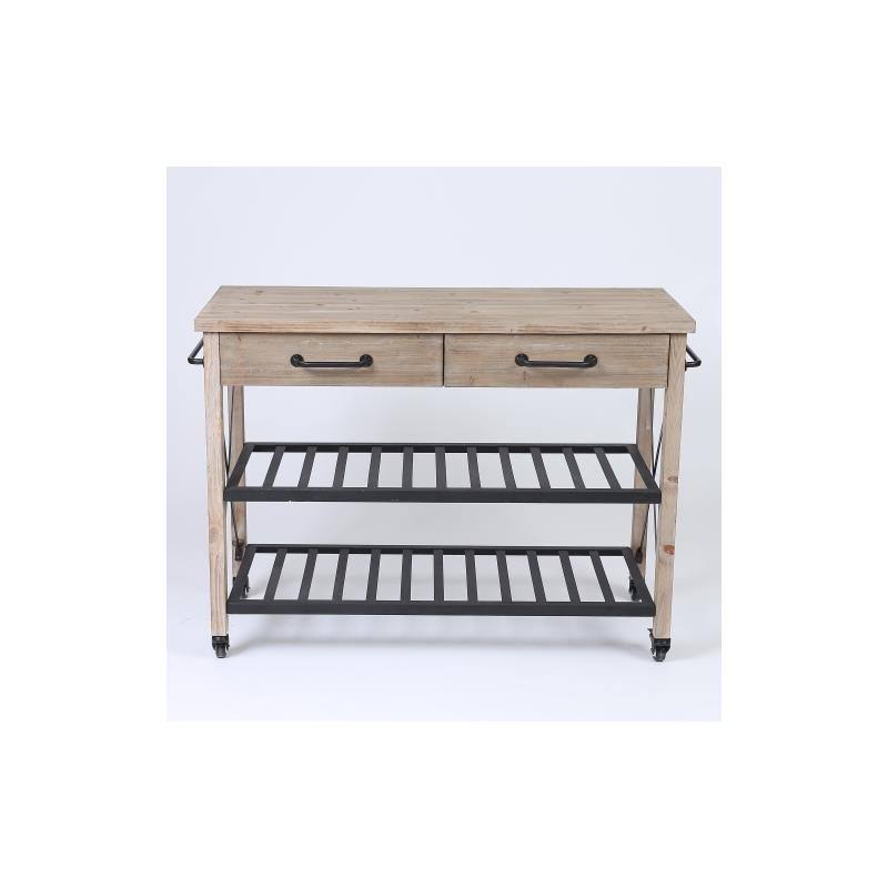 2-Drawer Kitchen Cart in Natural T2920