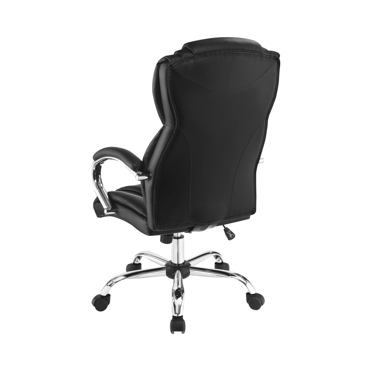 Black Upholstered Office Chair with Casters C195374
