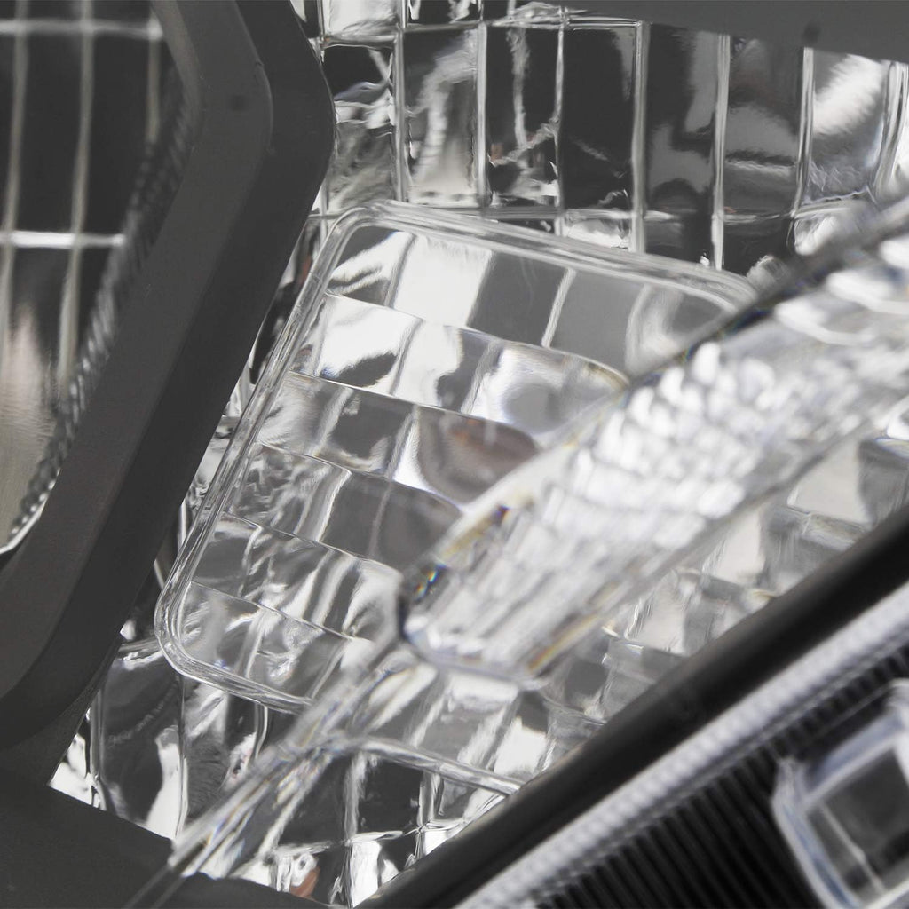 Black Bezel LED Headlights Housing Passenger Side E5262