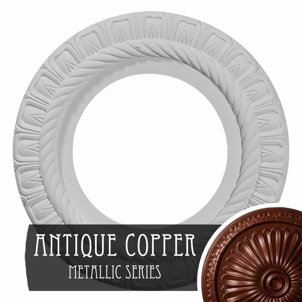 Hand-Painted Platinum Ceiling Medallion E743