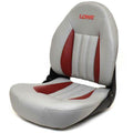 Folding Fishing Seat Gray Red Black 18 x 20 x 24 Inch Z832328