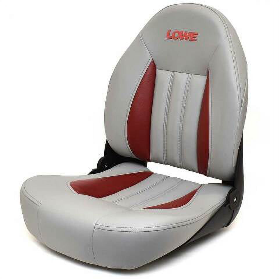 Folding Fishing Seat Gray Red Black 18 x 20 x 24 Inch Z832328
