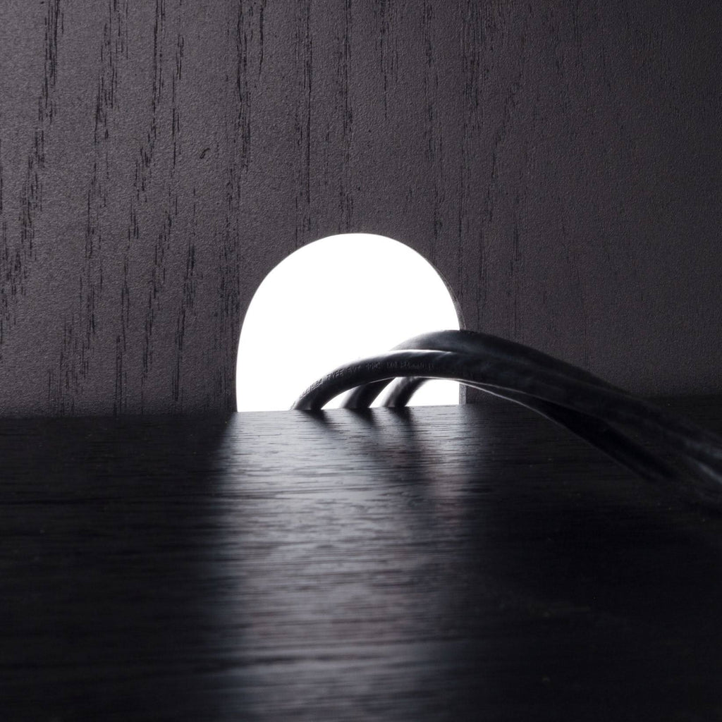 Black Mid-Century Media Stand D2550