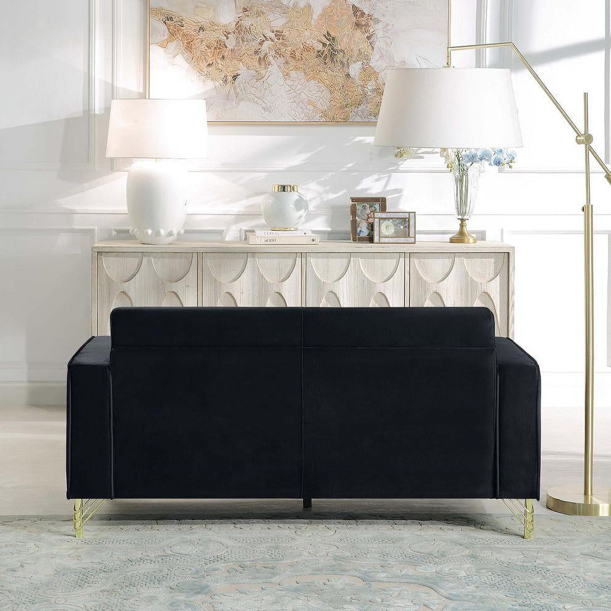 Black Loveseat F474
