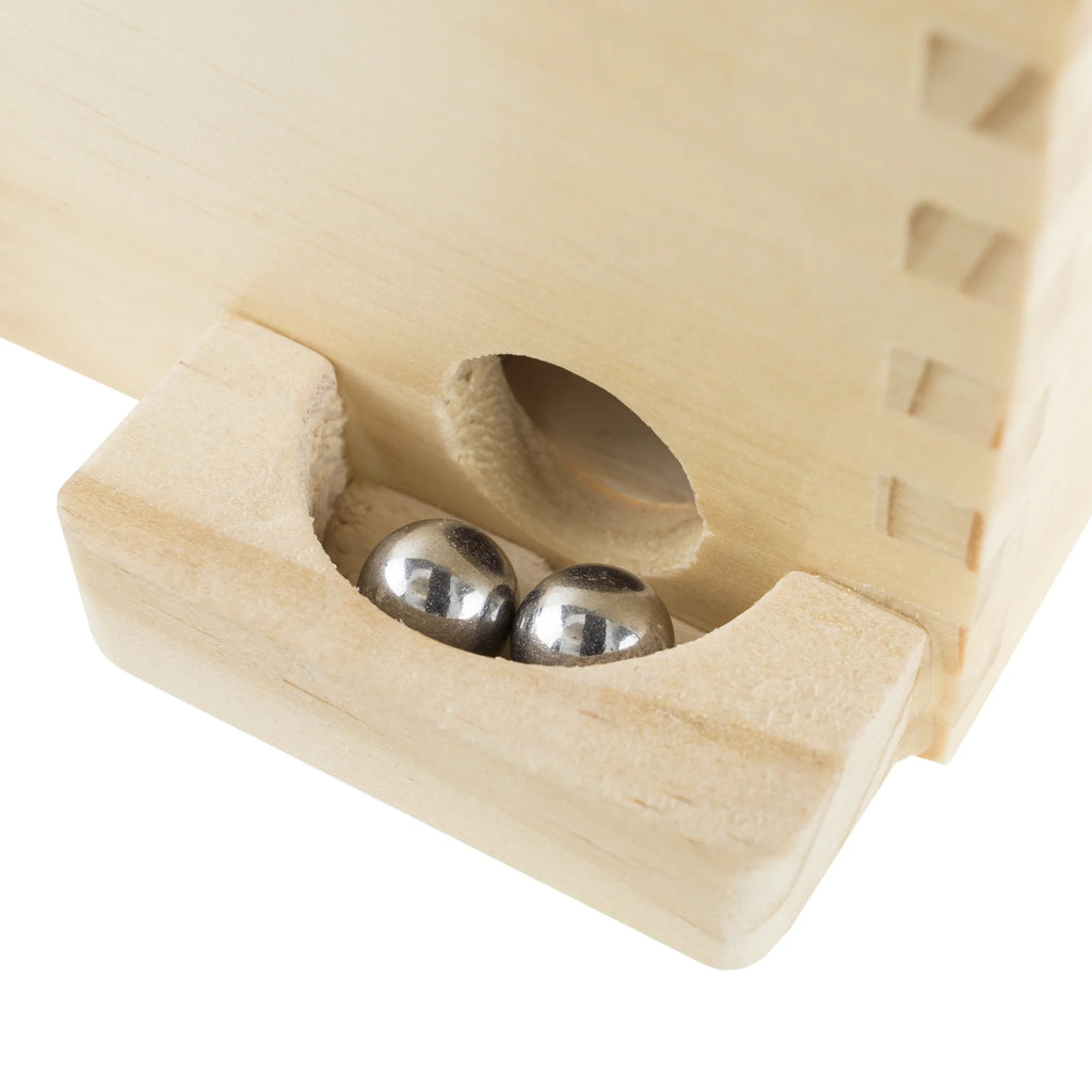 Wooden Maze Game with Two Steel Marbles C9891
