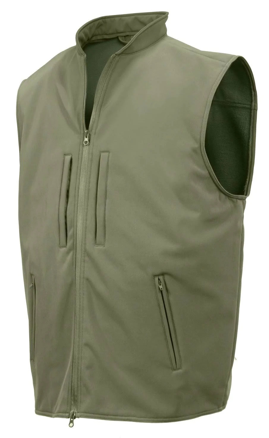 Olive Drab Concealed Carry Soft Shell Vest W8163