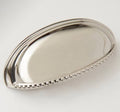 3x22 Hammered Texture Satin Silver Cup Pull B34653