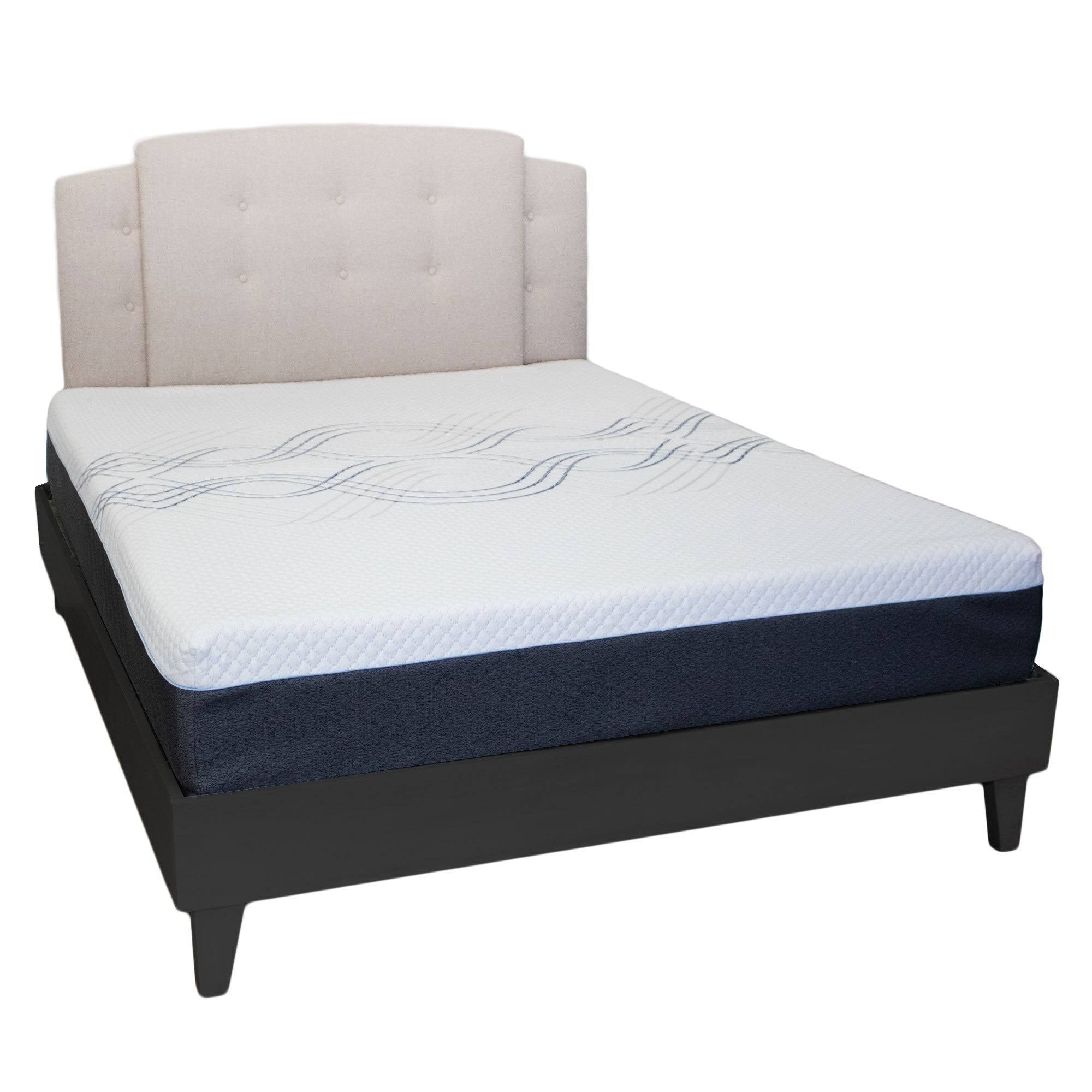 California King Solid Wood Platform Bed A45423