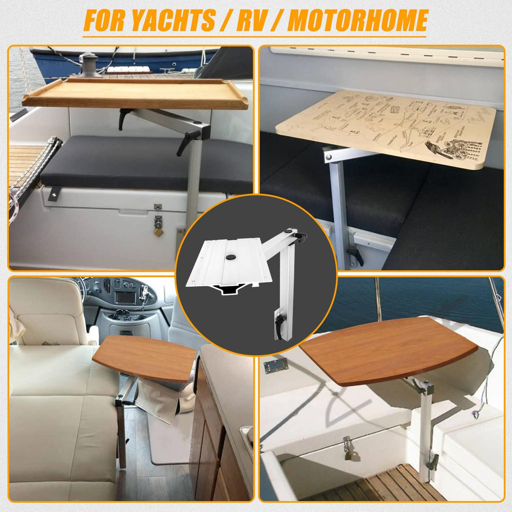 Height Adjust 360 Degree Rotation Removable RV Table Leg Bracket W9506